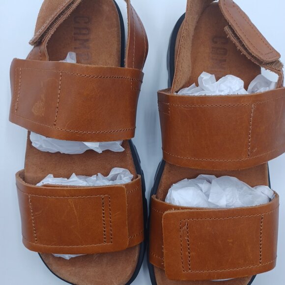 Men's Brutus Camper Sandals Size EU42 Cognac - Picture 1 of 8